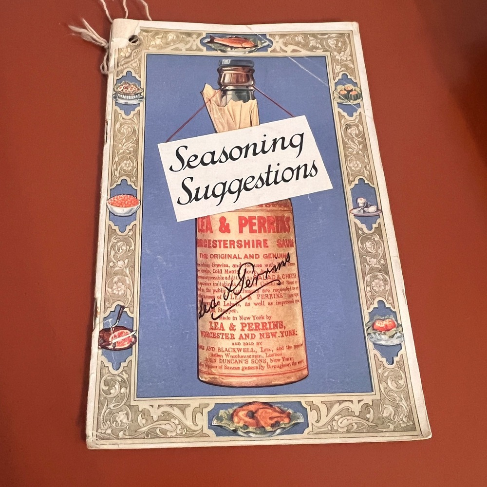 Vintage‎ 1920 Lea & Perrins Seasoning Suggestions Cookbooklet Recipes Ephemera